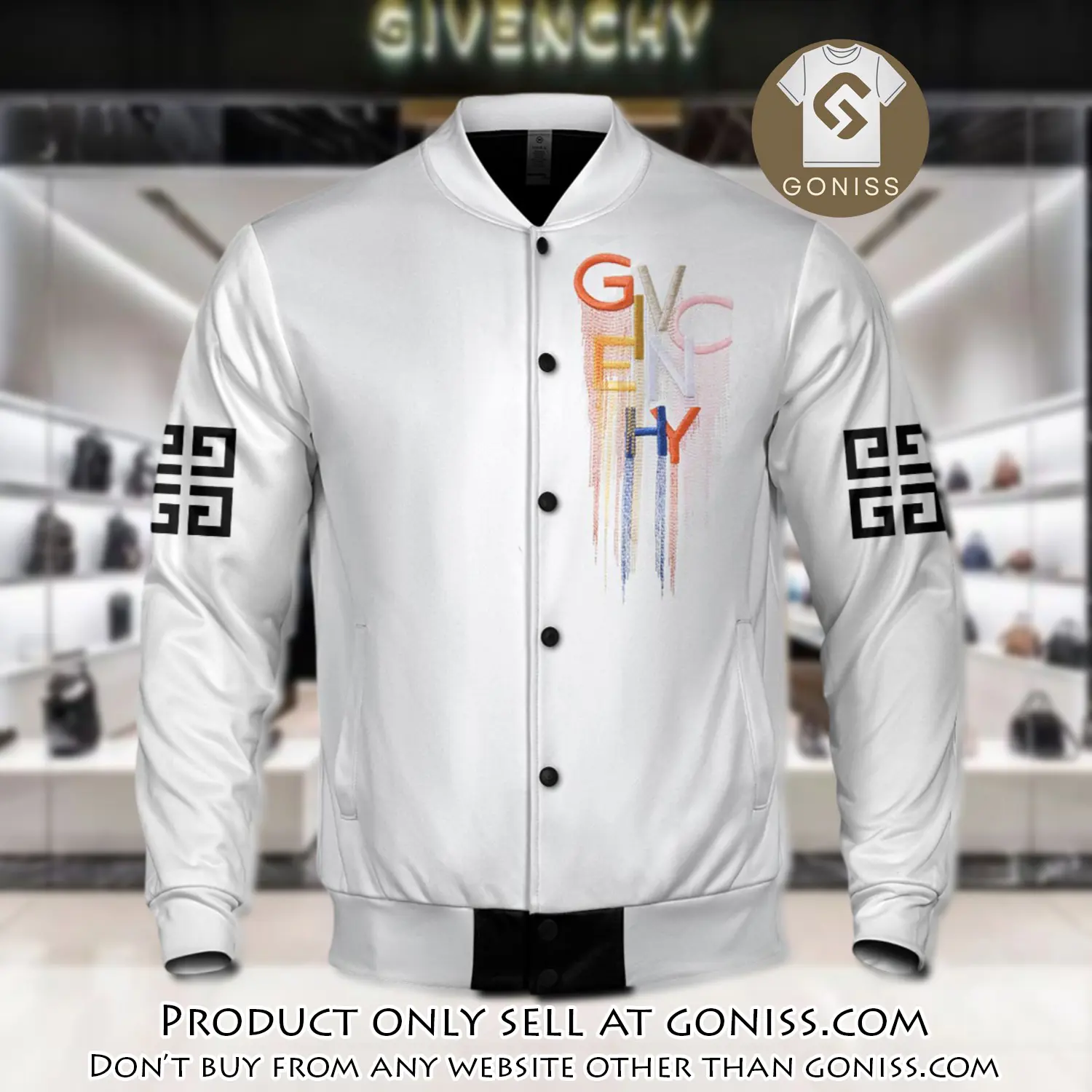 Luxury givenchy varsity premium baseball jacket bjv1053 gn0801550